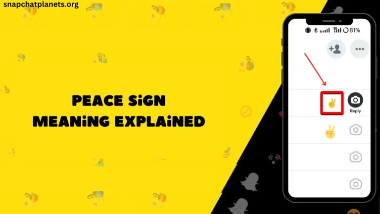 What Does the Peace Sign Mean on Snapchat